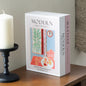 TastePick Book Shape Decorative Cable Management Box - Expandable Cable Organizer Box with Magnetic Closure for Home & Office (William Morris, Standard)