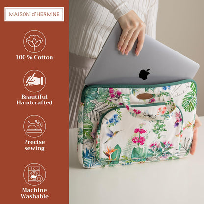 Maison d' Hermine Laptop Bag with Front Pocket Upto 15.5 inch Laptop Tablet