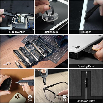 Mini Precision Screwdriver Set,JAKEMY 180 in 1 Laptop Screwdriver Repair Tool Kit,Magnetic Multi-Bit Tiny Screwdriver Bit Kit for DIY,Computer,PS5,Xbox,RC Car,Jewelers,Glasses,Watch,Home