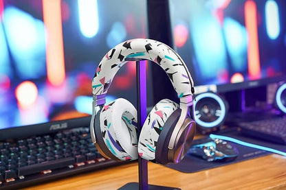 WC BandZ Virtuoso V2 - Silicone Headband Cover for Corsair Virtuoso Headphones by Wicked Cushions | Machine Washable, No More Flaking Leather | for Virtuoso Wireless, XT, and SE | 90's White