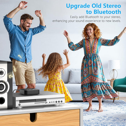 1Mii B06HD+ Hi-Res LDAC Bluetooth 5.3 Receiver for Home Stereo, Hi-Fi Bluetooth Audio Adapter w/Display, Built-in Audiophile DAC, aptX HD Low Latency, RCA Optical Coaxial for Old Stereo Receiver