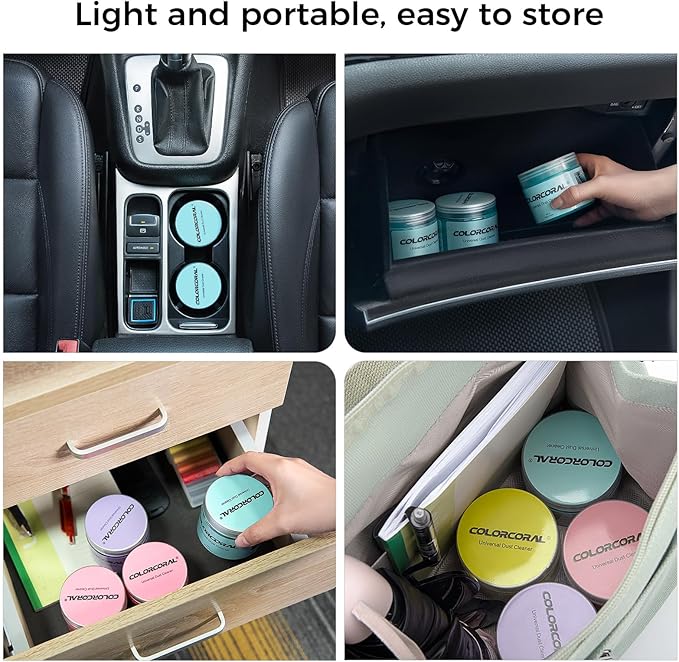 ColorCoral car Cleaning Gel Keyboard Cleaner car Interior Cleaner Kit Blue