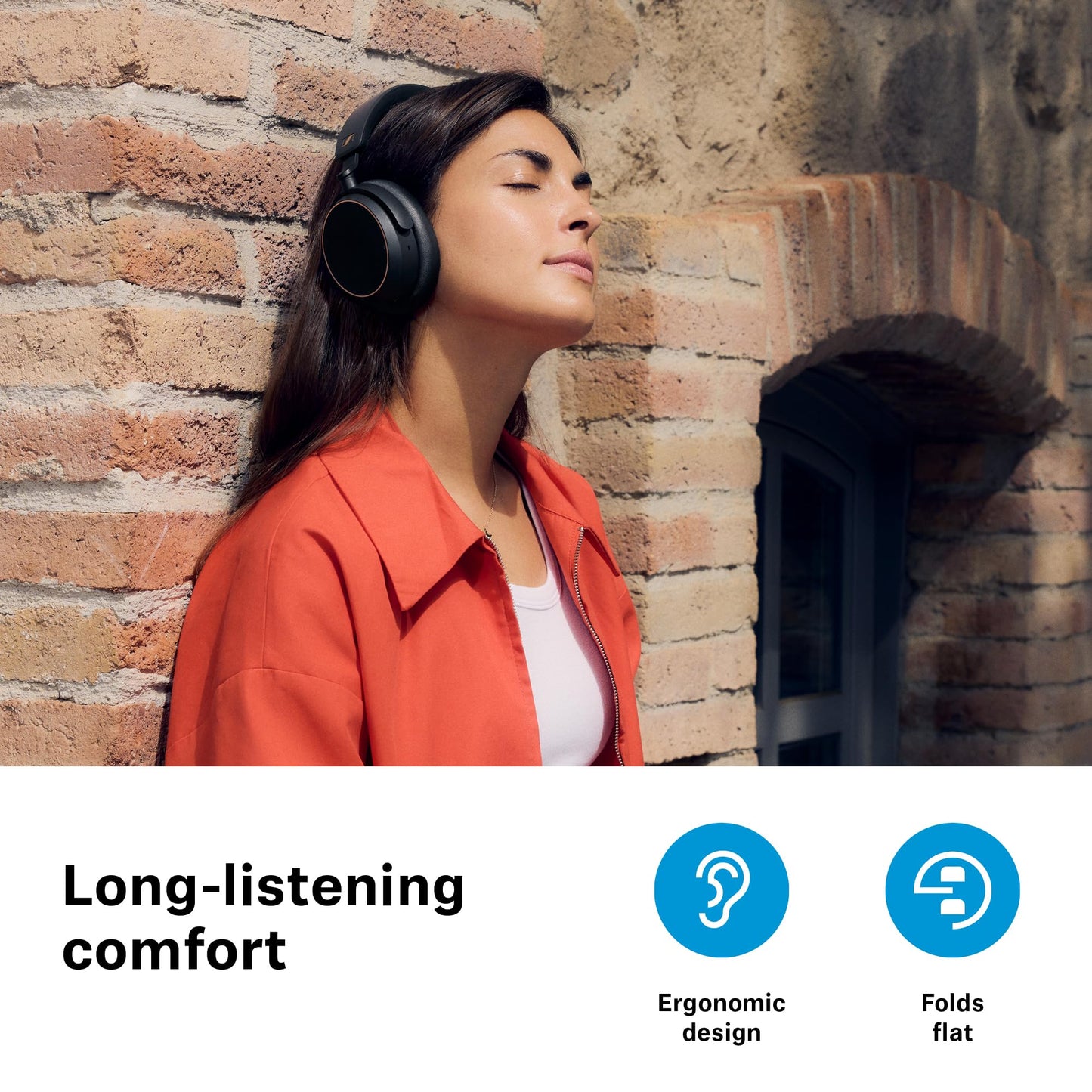 Sennehiser ACCENTUM Wireless Headphones, ANC, 50 Hr Battery, BTD 600 Dongle