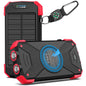 BLAVOR Solar Power Bank 10,000mAh Portable Wireless Charger for Cell Phones