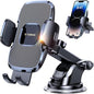 TORRAS [Ultra-Durable Cell Phone Holder for Car, Universal Mount Dashboard Windshield Vent Compatible with iPhone 16 15 14 13 12 Pro Max, Samsung Galaxy S23+ Ultra S10 Note Plus