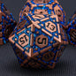 DND Metal Dice Set, Polyhedral Dice Set for RPG D&D Dice with Cracks Dungeons and Dragons Dice Set for RPG TTRPG D&D Die with Gift Case