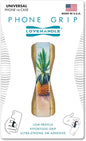 LOVEHANDLE Universal Phone Grip for Smartphones & Mini Tablets - Phone Holder for Hand - Wireless Charging Compatible - Made in The USA - Beached Pineapple
