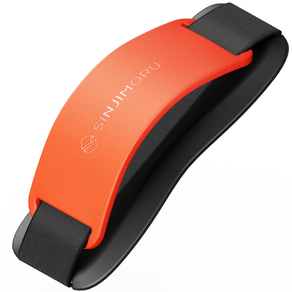 Sinjimoru Phone Grip with Silicone Band, Holder & Kickstand, Black