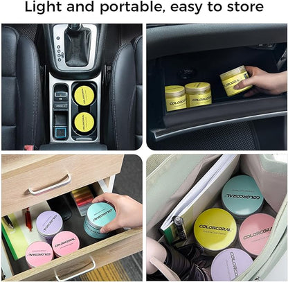 COLORCORAL 2Pack Keyboard Cleaning Gel Set Universal Dust Cleaner for PC Keyboard Cleaning Car Detailing Slime Laptop Dusting Home and Office Electronics Cleaning Kit Computer Cleaning Slime