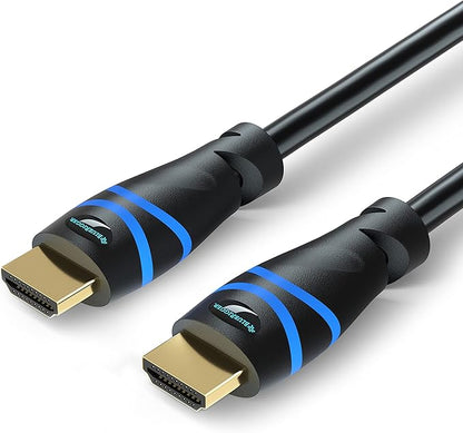 BlueRigger 8K HDMI Cable (10FT - 5 Pack, 8K 60Hz HDR, 4K 120Hz, High Speed 48Gbps with Ethernet, eARC, 3D, HDCP 2.3) - Compatible with PS5, Xbox, Roku, Apple TV, Switch, PC
