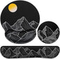 Mouse Pad Black, Ergonomic Keyboard Wrist Rest, Mouse Pad with Wrist Rest
