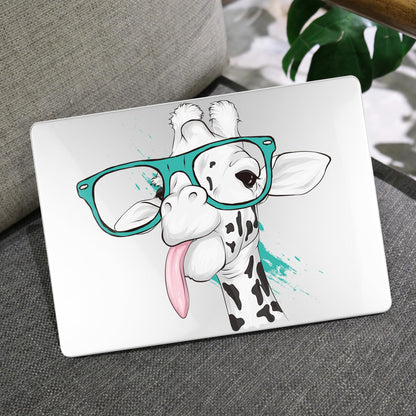 MEEgoodo for M5/M4/M3/M2 MacBook Air 15 inch Case 2026 2025 2024 2023, Case Fit Model (A3448/A3241/A3114/A2941) for MacBook Air 15.3 inch, Funny Giraffe