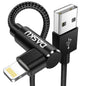 90 Degree iPhone Charging Cable [MFi Certified] Lightning Cable 10FT 2 Pack