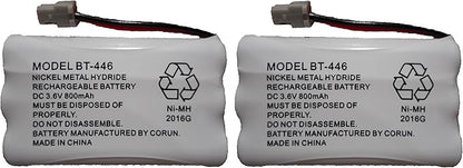 BT446 BT-446 BBTY0503001 BT-1004 BT-1005 GE-TL26402 BT-504 CPH-488B Rechargeable Cordless Telephone Battery DC 3.6V 800mAh Manufactured by Corun for Uniden