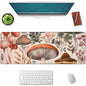 Mounidso Botanical Mushroom Large Mouse Pad, Gaming Mouse Pad, Keyboard Mat, Non-Slip Rubber Base, Office Accessories, Desk Mat, MousePads for School, Work, Home Decor Gifts 31.5" x 11.8"