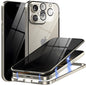 Eorkvr Magnetic Case for iPhone 16 Pro Privacy Screen Metal Titanium Frame