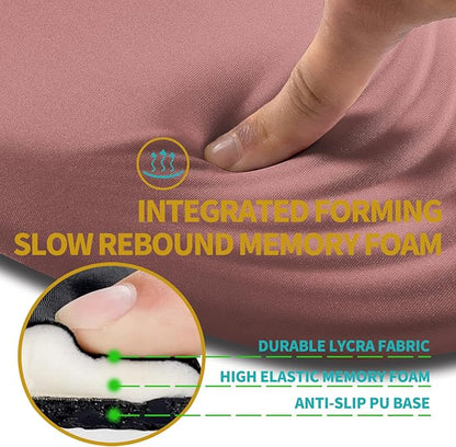 Hokafenle Ergonomic Mouse Pad Wrist Support with Stepped-Wedge Design, Wrist Rest Pain Relief Mousepad Filled with Memory Foam, Carpal Tunnel Mousepad for Wireless Mouse(12x8 inch, Pink)