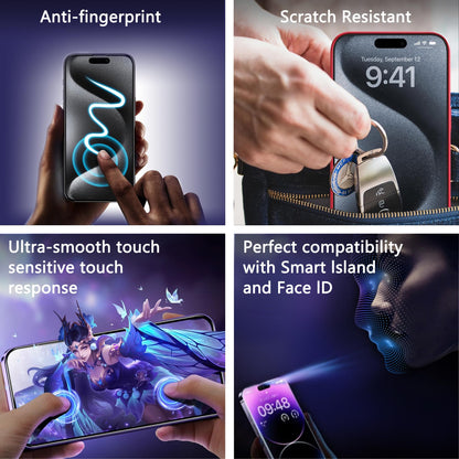 SY SHANGYAN 2 Pack Anti-Spy Privacy Screen Protector for iPhone 11 Pro Max/XS Max(6.5-Inch),9H Tempered Glass,Full Coverage,Anti-Fingerprint,Auto Dust Removal,Bubble-Free,Easy Installation