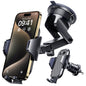 [True Military-Grade] Car Phone Holder VANMASS [Upgraded Strongest Suction&Clip] Cell Phone Mount for Dashboard Windshield Vent Kit, Truck Cradle Stand for iPhone 17 Pro Max 16 15 14 Android,Ink Black