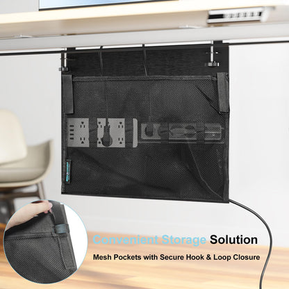 Under Desk Privacy Panel and Cable Management, 24" Felt Modesty Panel Kit