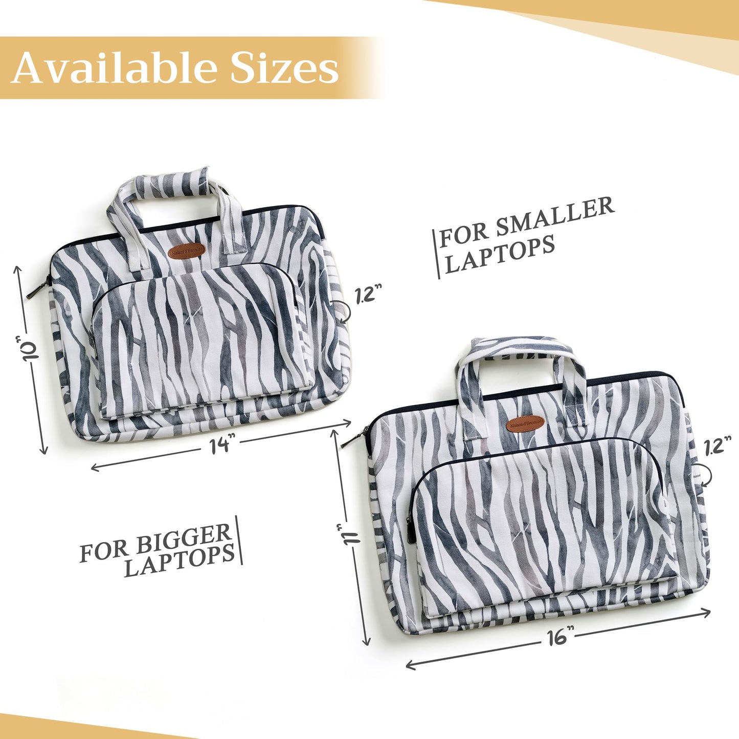 Maison d' Hermine Laptop Bag with Front Pocket Upto 15.5 inch Laptop Tablet