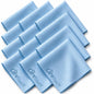 Care Touch Microfiber Glasses Cleaning Cloth 12 Pack (Blue)