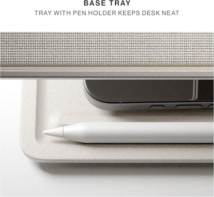 Native Union Desk Laptop Stand – Height Adjustable Ergonomic Computer Stand – Compatible with MacBook Air/Pro, iPad, Dell, HP, Lenovo, Microsoft Surface & Laptops & Tablets Up to 5kg (Sand Stone)