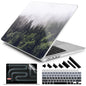 DONGKE Compatible with MacBook Pro 16 Inch Case (2026-2021 Release, M5 M4 M3 M2 M1 Pro/Max Chip), Plastic Hard Shell Cover with Keyboard Cover & Screen Protector for MacBook Pro 16", Garden Florals