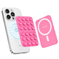 Klearlook Magnetic Suction Phone Mount for MagSafe Case, Removable Sticky Phone Grip Holder for Hands-Free Makeup/Selfie/Live Streaming/Vlog for TikTok & Instagram Influencer/Creator, Hot Pink