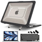 Batianda Heavy Duty Case for MacBook Air 13.6 inch with Stand,Lavender Grey