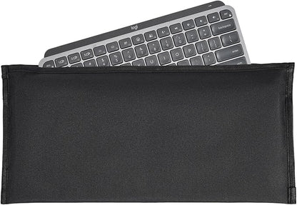 Computer Keyboard Dust Cover Sleeve Bag for Universal Keyboard, 68-87 Keys Wireless/Wired Gaming PC Keyboard Dust Cover, Logitech/Dell/Corsair/Havit/Redragon/Arteck/Apple Keyboard Protector-Black