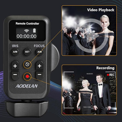Wireless Camcorder Lanc Zoom Controller, Wired Remote Control with 2.5mm Jack Cable, IRIS, Focus, Video Recording and Zoom Commander with Lanc or Remote Terminal for Canon XL1S XL2 XHA1 /Sony NX5C