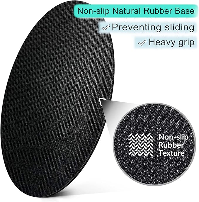 ITNRSIIET Round Mouse Pad with Stitched Edge Premium-Textured Waterproof Non-Slip Rubber Base Desktop Protection Mat Diameter 8.7 inches, Abstract Light Luxury