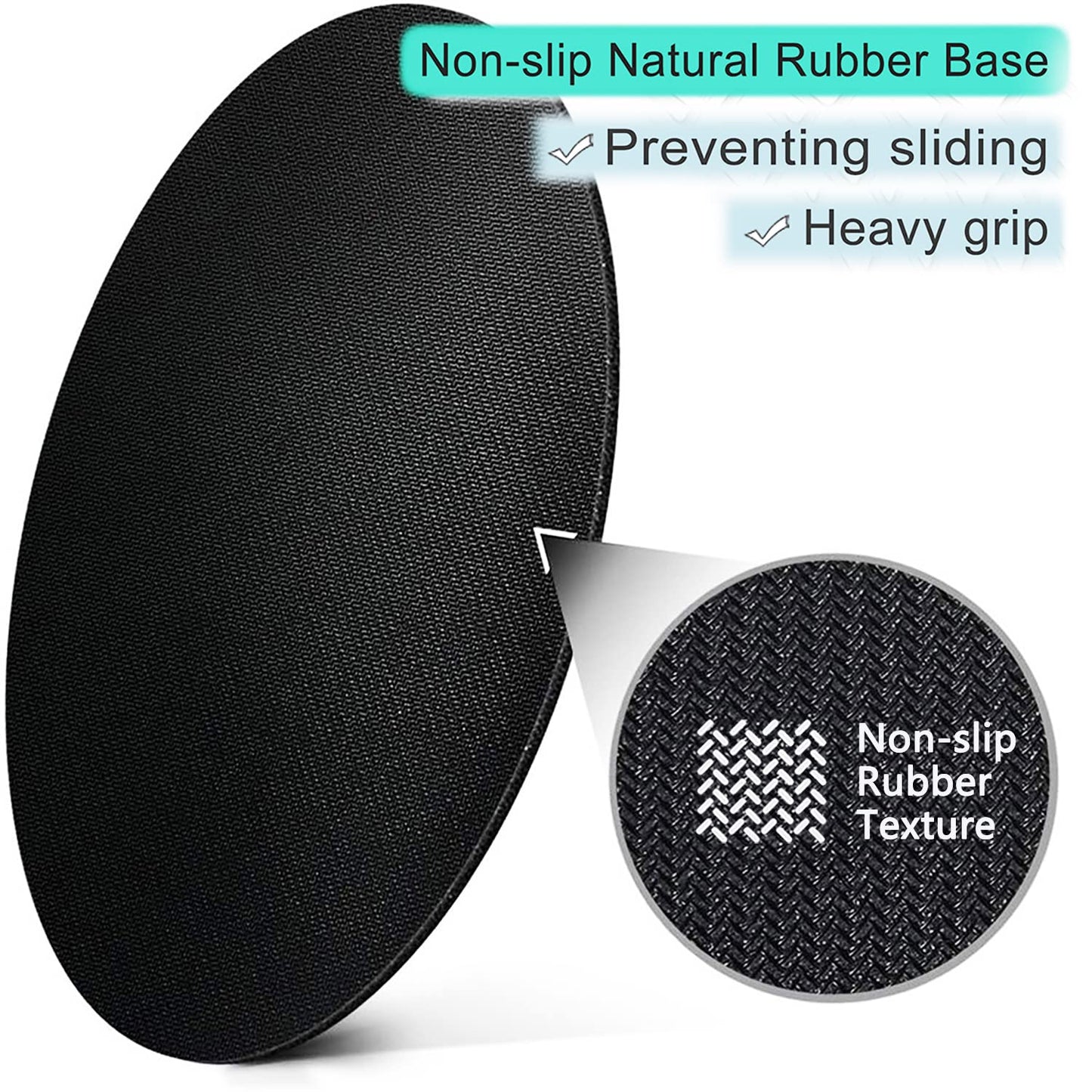 ITNRSIIET Round Mouse Pad with Stitched Edge Premium-Textured Waterproof Non-Slip Rubber Base Desktop Protection Mat Diameter 8.7 inches, Abstract Light Luxury