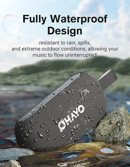 OHAYO 40W Wireless Portable Bluetooth Speaker with Lights, IPX7 Waterproof, Stereo Loud Sound, RGB Lights,TWS Pairing, AUX&TF-Card in, for Home/Party/Travel/Outdoor/Beach