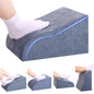 Opuvidity Foot Rest for Under Desk at Work, Ergonomic Under Desk Footrest with Washable Cover for Office, Home & Gaming Leg Elevation Pillow Blue