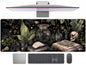 Desk Mat Forest Library Book Mouse Pad Big Desk Pad XXL Extended Gaming Large Mouse Pad for Desk Rubber Base Mousepad with Stitched Edges, Keyboard Mouse Mat for Work Game Office Home 31.5x15.7 in