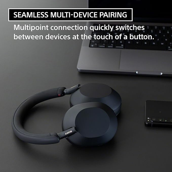 Sony WH-1000XM5 Premium Noise Canceling Headphones, Auto NC Optimizer, 30-Hour Battery, Alexa Voice Control, Silver