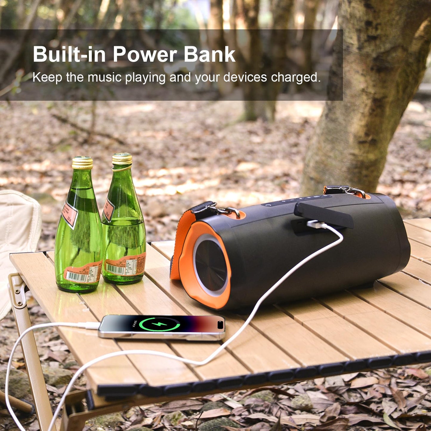 DOSS Extreme Boom Pro D100 Wireless Bluetooth Speaker, IPX6 Waterproof