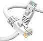 GEARit Cat 6 Ethernet Cable (1-Pack 30 Feet) Cat6 Network Patch, 10Gbps, RJ45, Snagless Cord, Gold-Plated Connectors, Internet for PC, TV, Tablet, Router, Printer, Servers, IT Data Center - White