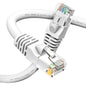 GEARit Cat6 Patch Cables 3 ft White (1 Pack) - Cat6 Ethernet Cable 3 ft White/Ethernet Cable, 10Gbps 24AWG Pure Copper, Snagless RJ45 for Router, Switch, PC, PS5, Server