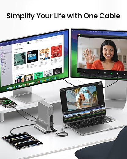 Silkland USB 4 Cable for Thunderbolt 4 Cable 3.3FT, 40Gbps Data Sync, 8K/5K USB C Monitor [USB-IF Certified] Netbraid-48 240W USB C Thunderbolt, Compatible for SSD, MacBook, iPad,Docking