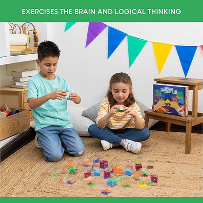 BONNYCO Brain Teaser Puzzles Cubes Kids Party Favors Pack 30 Pinata Goodie Bags Stuffers for Kids 3-5 4-8, Return Gifts for Birthday Party | Mini Puzzle Games, Classroom Prizes | Rewards Stocking