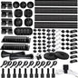 [313Pcs] Cable Management Kit, 67 Adhesive Cable Clips, Topavatop Desk Cord Organizer, 22 Reusable Cable Strap, 4 Cable Sleeve Split, 200 Nylon Cable Zip Ties with 20 Mounts for TV Office Home, Black