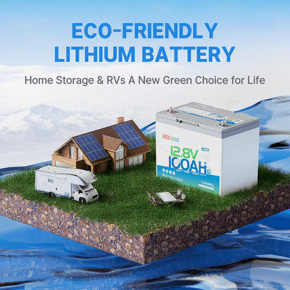 Redodo 12V 100Ah LiFePO4 Battery Bluetooth, Low-Temp Protection BCI Group 24 Lithium Battery for Trolling Motor, Bulit-in 100A Smart BMS, Perfect for Marine, Boat, RV, Solar and Off Grid