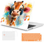 Mektron Case for 2026 MacBook Air 15 INCH M5 A3448 Compatible with M4 A3241 /M3 A3114 /M2 A2941 Printed Plastic Hard Shell Cover with 15.3" Liquid Retina Display Touch ID- Cute Giraffe