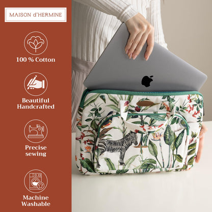 Maison d' Hermine Laptop Bag with Front Pocket Upto 15.5 inch Laptop Tablet