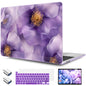 TWOLSKOO Compatible with MacBook Pro 13 inch Case 2023-2016 A2338 M2/M1 A2251 A2289 A2159 A1989 A1706, Plastic Hard Shell Cover & Keyboard Skin & Screen Protector, Colorful Hydrangea