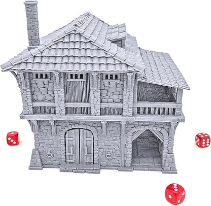 The Warehouse by Printable Scenery, 3D Printed Tabletop RPG Scenery and Wargame Terrain 28mm Miniatures
