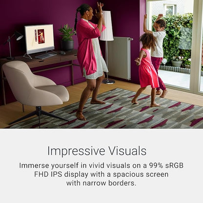 Dell 24 All-in-One Desktop ec24250-23.8-inch FHD Display, Intel Core 3 Processor 100U, Intel Graphics, 8GB DDR5 RAM, 512GB SSD, Windows 11 Home, Onsite Service+6 Months Retail Migrate - White